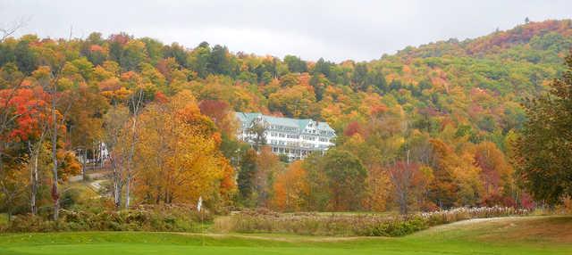 A fall view of a hole at Eagle Mountain Golf Course