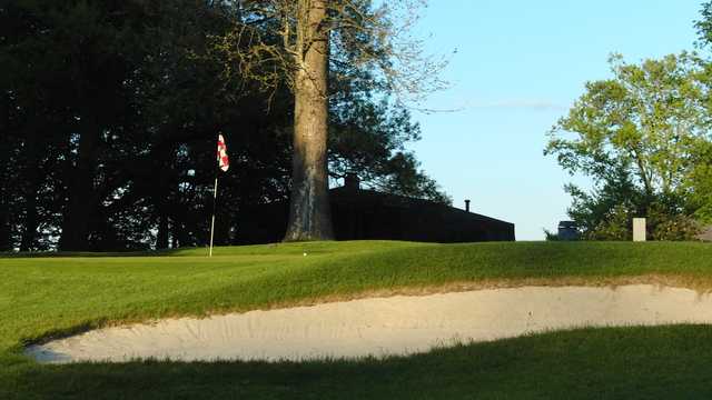 View of a green at Pretty Lake Golf Club.