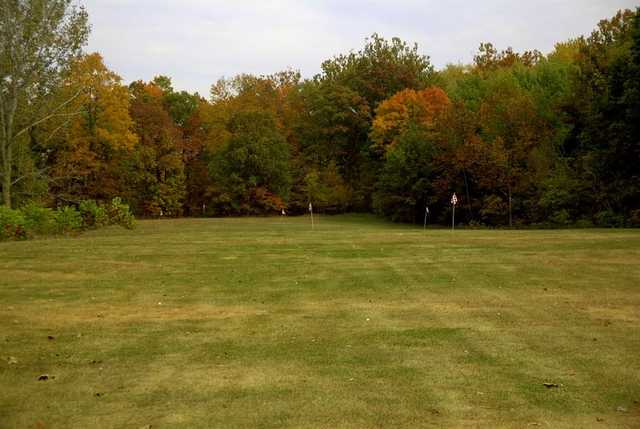 A view of the practice area at Logansport Golf Club