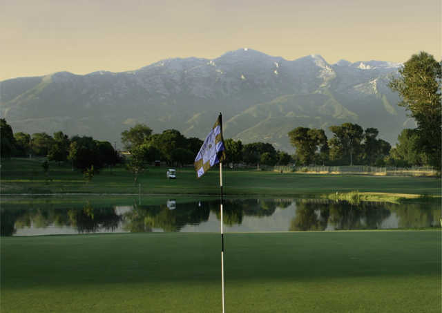 A view from a green at Fox Hollow Golf Course.
