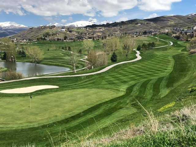 A view of the 2nd hole at Eaglewood Golf Course.