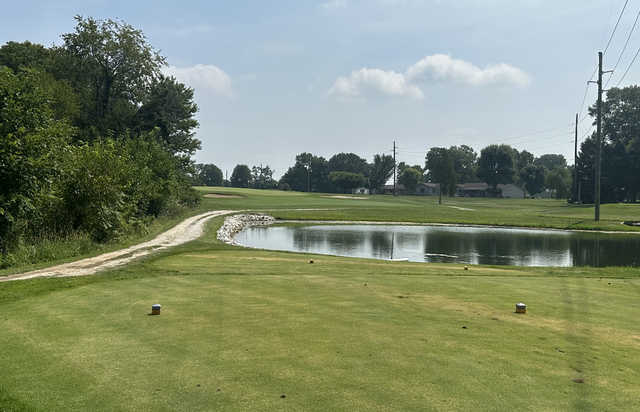 View from a tee at Tiger Pointe Golf & Event Center.