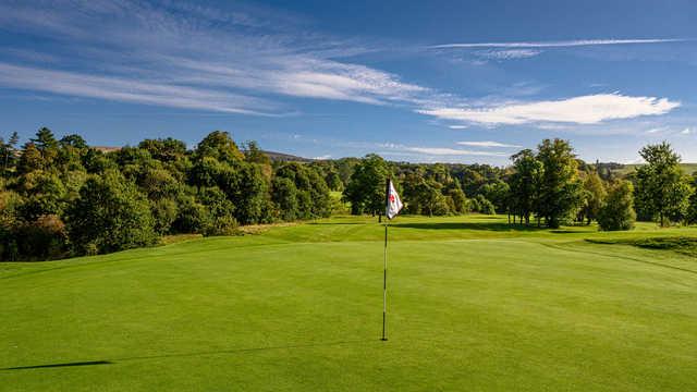 Looking back from a green at Cardross Golf Club.
