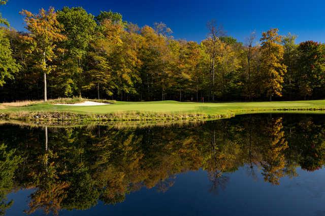 A view of the 5th green at Crag Burn Golf Club.