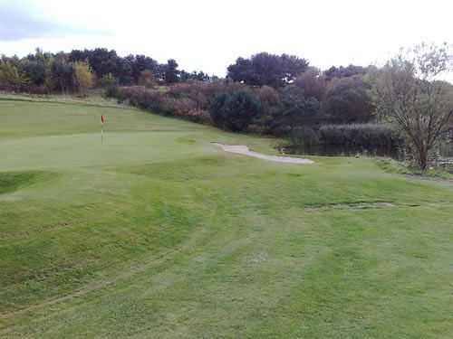 A look at the well protected 17th green at Drumoig