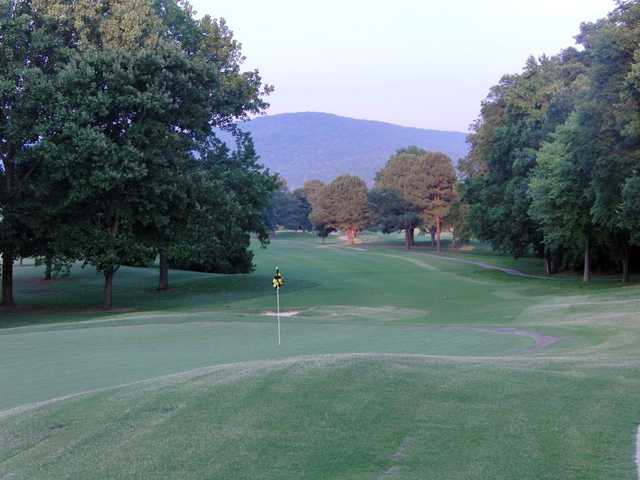 A view of green #13 at Valleyside from Valley Hill Country Club
