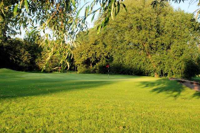 A greenside view of the 14th at Sinfin
