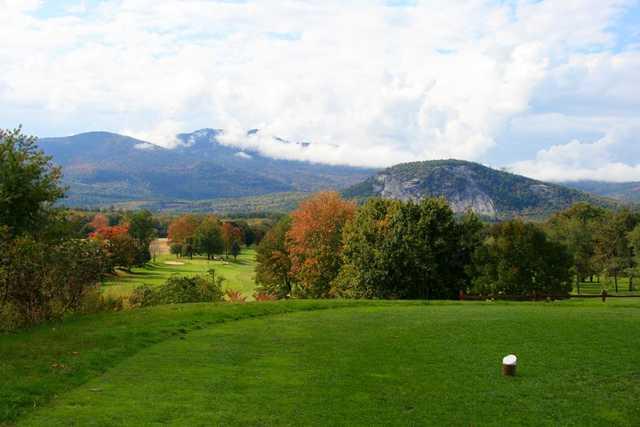 A view from a tee at North Conway Country Club