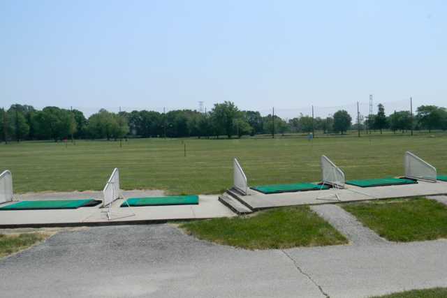 A view from the driving range tees at Orchard Golf Center