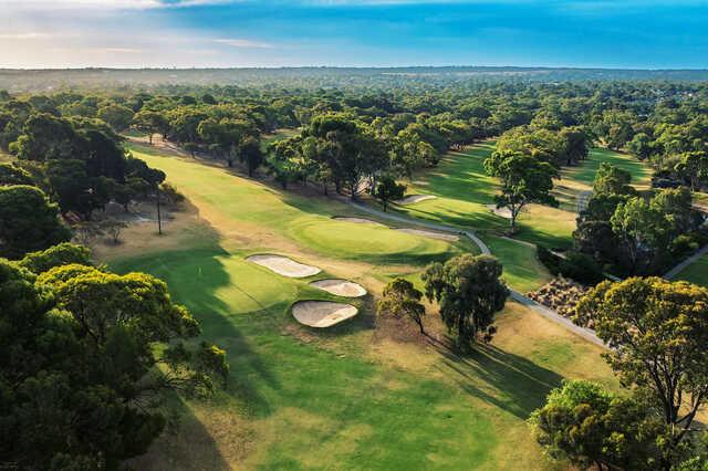 A view of holes #1, #6, #8 at The Vines Golf Club of Reynella.