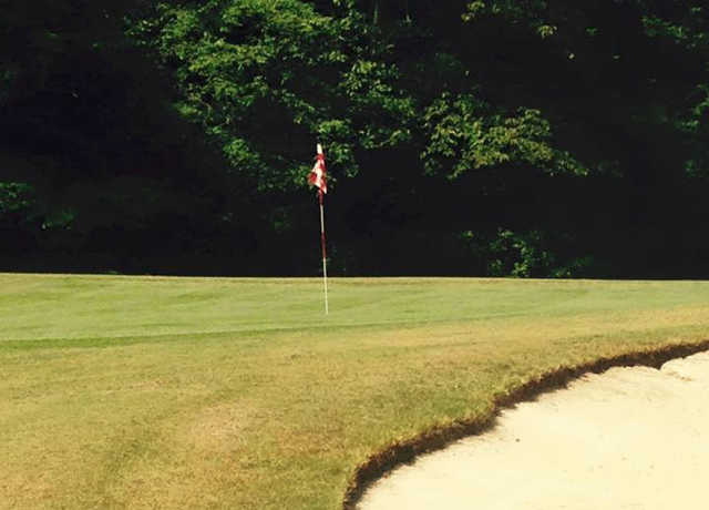 A view of a hole at Foxwood Hills Country Club.