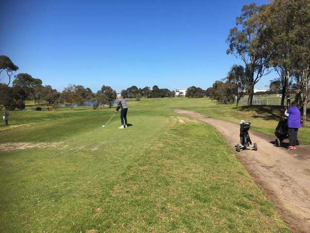 Golfers at Altona Lakes Golf Course