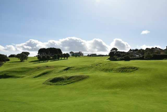View from the 1st fairway at Wicklow Golf Club.