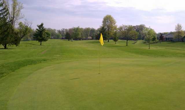 A view of a green at Arlington Park Golf Course