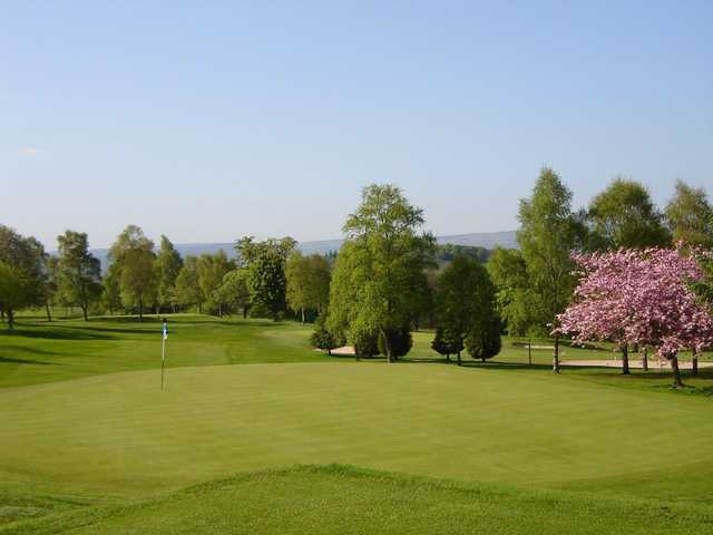 View of the 7th green and surrounds at Dunblane New GC