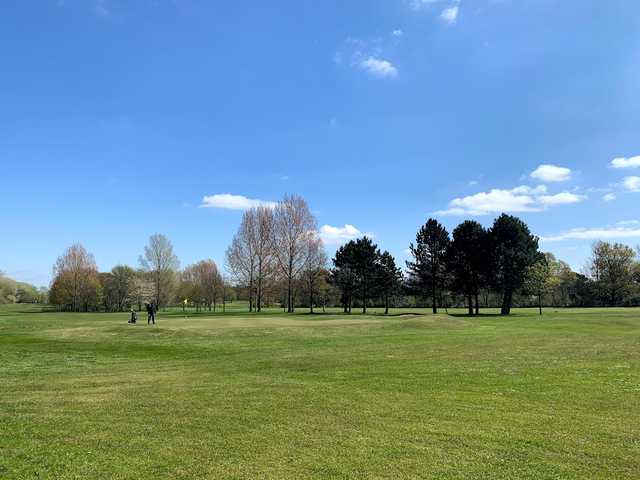 A view of a hole at Ellesmere Port Golf Club.