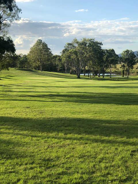 View of a green at Kilcoy Golf Club.
