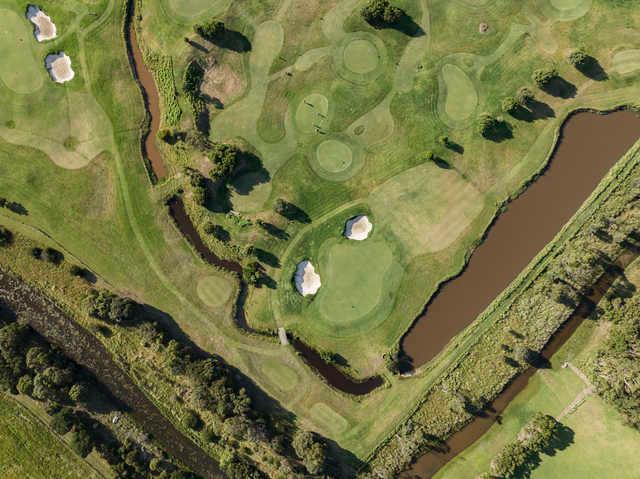 Aerial view from Red Rocks Golf Club.