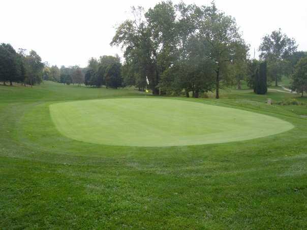 A view of green #5 at Willowbrook Country Club