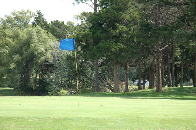 A view of a hole at Cedar Valley Golf Club