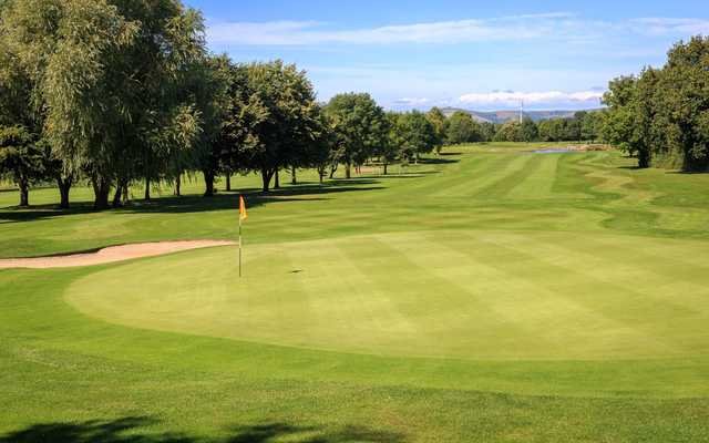 Looking back from the 6th green at Isle of Wedmore Golf Club