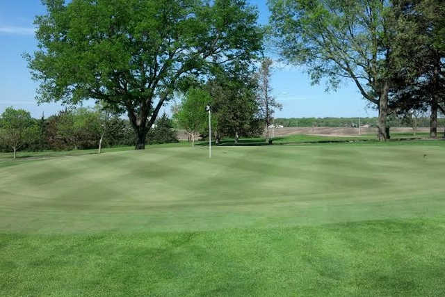 A view of a green at Hiawatha Golf Club