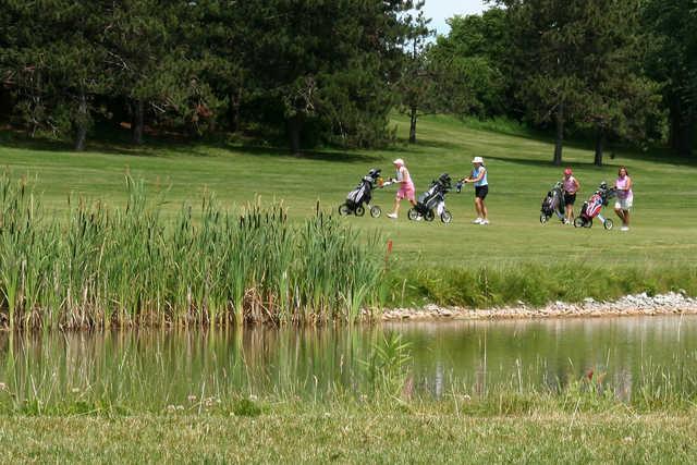 A view over the water from Kwiniaska Golf Club