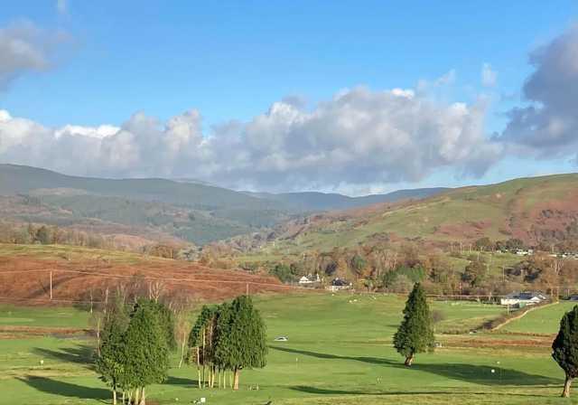 A view from Machynlleth Golf Club.