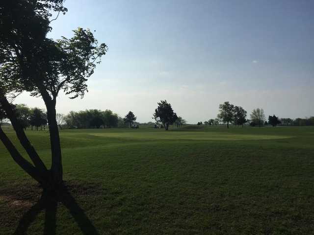 A view of a hole at Paul's Valley Golf Course.