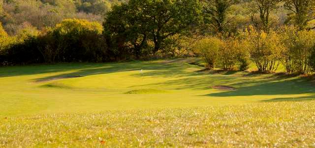 A view of green #3 at The Mark Butler Golf Academy