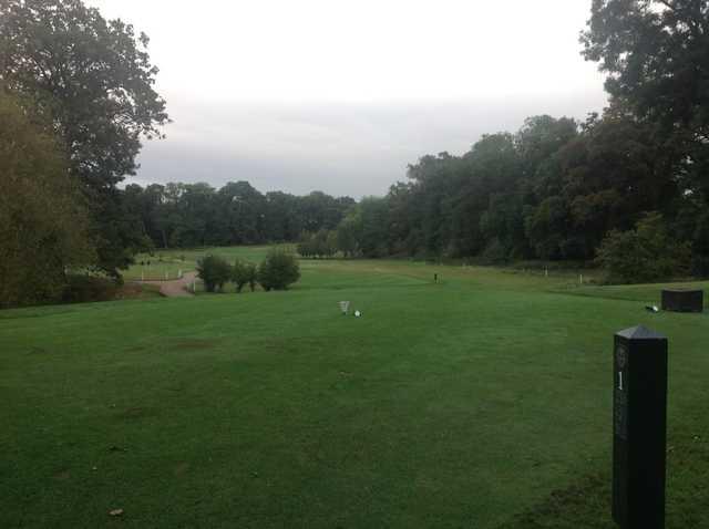 Scenic view of the 1st tee at Royal Ascot Golf Club