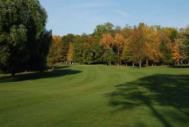 A view of a fairway at Heron Creek Golf Club.
