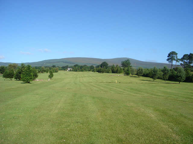 A view of a fairway at Djouce Golf Club