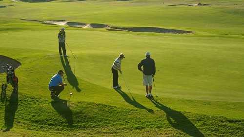 A view of green #18 at McCracken Country Club