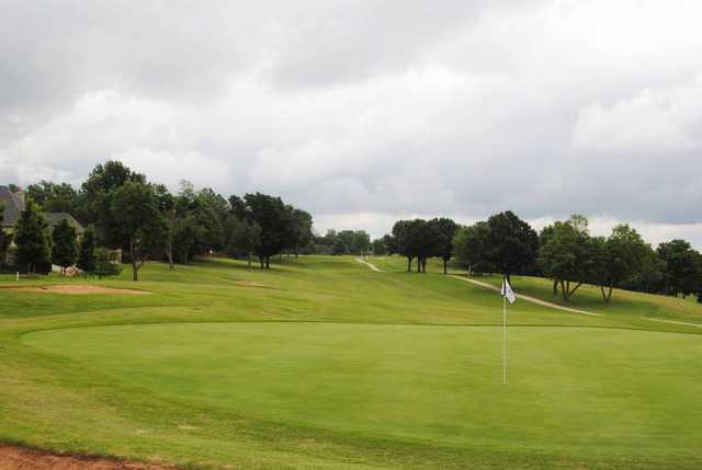A view of a green from The Club at Indian Springs.