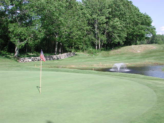 A view of hole with water coming into play at Cochecho Country Club