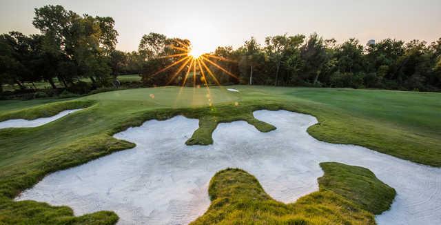 A view of the 5th hole at Jimmie Austin University of Oklahoma Golf Course