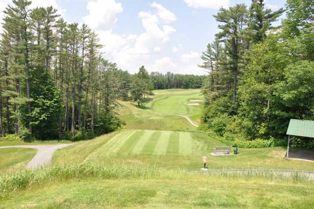 A view of a tee at Hanover Country Club