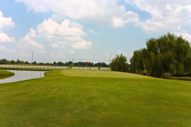 A view of the 2nd green at Fox Run Golf Course