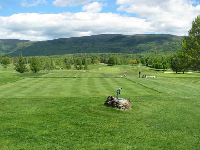 A sunny day view from Ekwanok Country Club