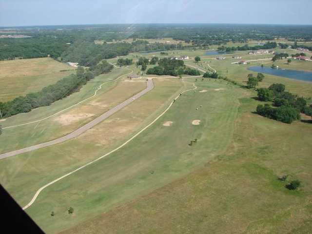 Aerial view of hole #6 at Silverado Golf Course (LandsOfAmerica)