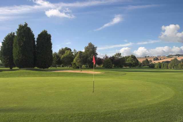 View of the 10th green at Staverton Park Hotel and Golf Course.