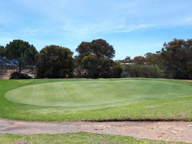 A view of the 6th hole at Seacliff Golf Club.