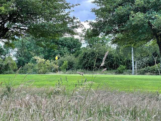View of the 3rd green at Ansty Golf Club.
