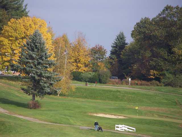 A view of a hole at Sunningdale Golf Course