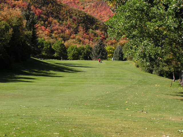 A view from a fairway at Hobble Creek Golf Course.