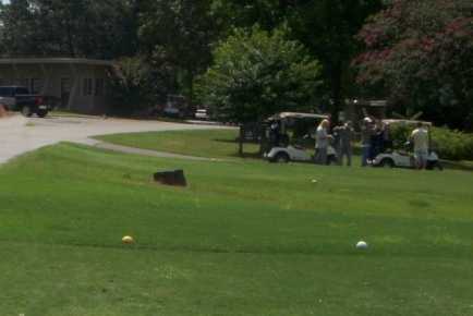 A view from a tee at Coosa Pines Golf Club