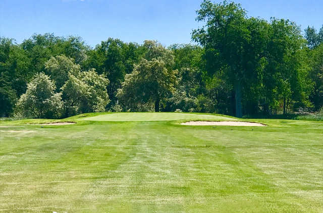 A view of green #3 at Copper Golf Club.
