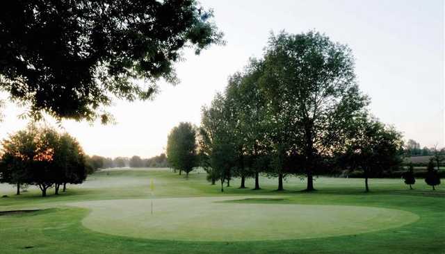 Looking back from a green at Ullesthorpe Court Hotel & Golf Club