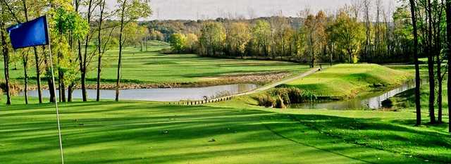 A view of hole #8 at Harbor Links from Sagamore Resort